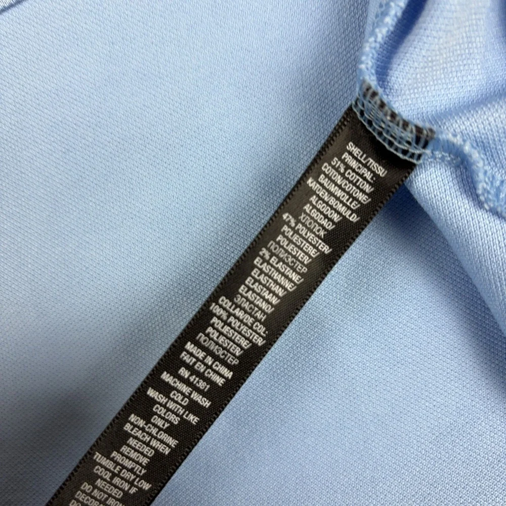 RLX Ralph Lauren Polo Shirt Mens XL Blue Punta Mita Golf Stretch Short Sleeve